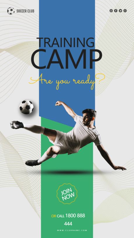 开始画-欧洲杯足球体育运动人物宣传海报